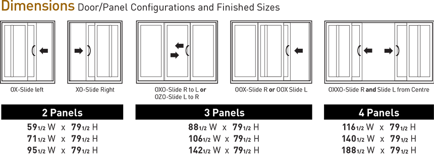 Brighton Design Dimensions Patio Door