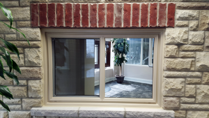 Cream Color Vinyl Window